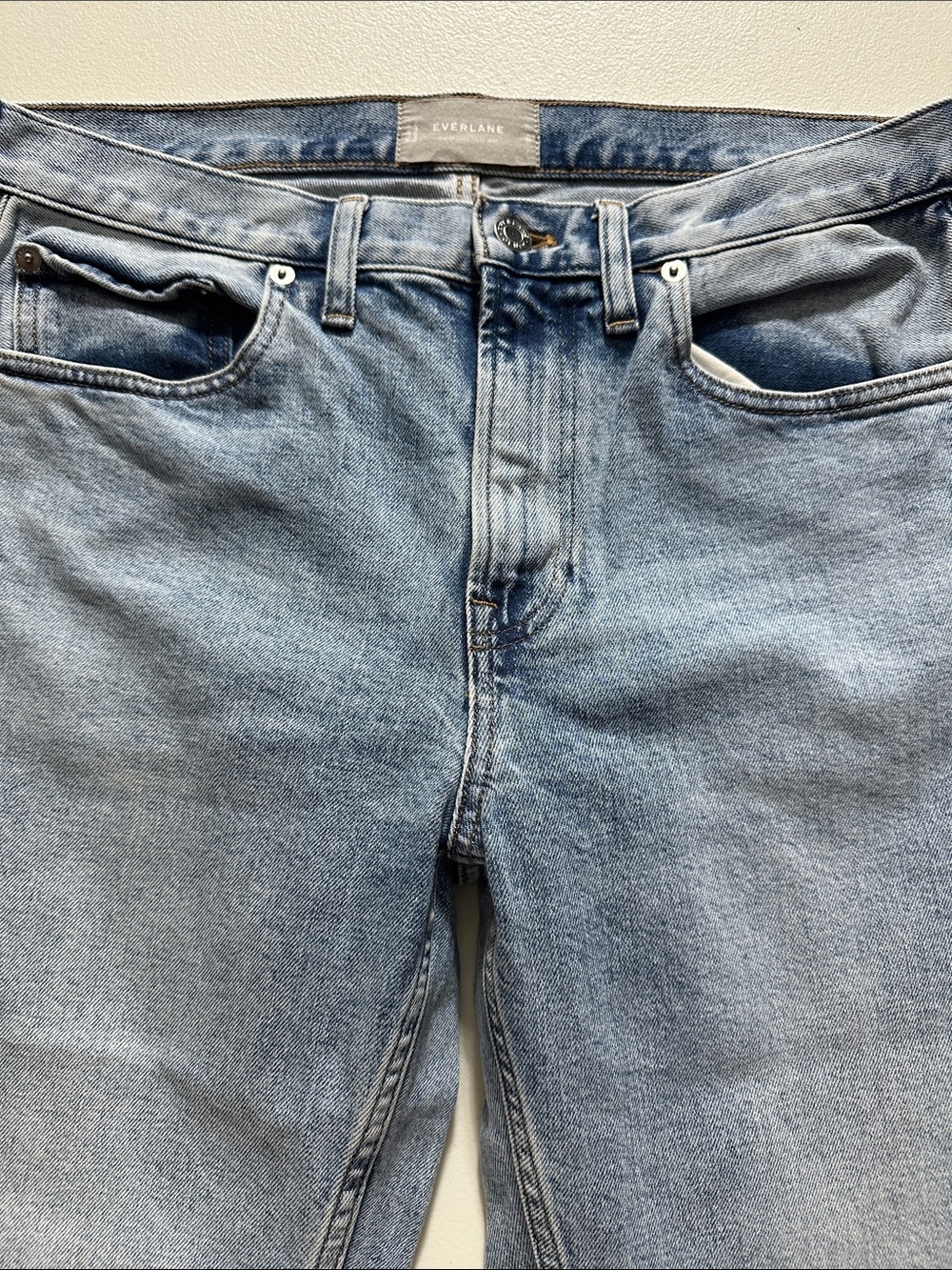 Everlane Men’s Light Wash Straight Jeans